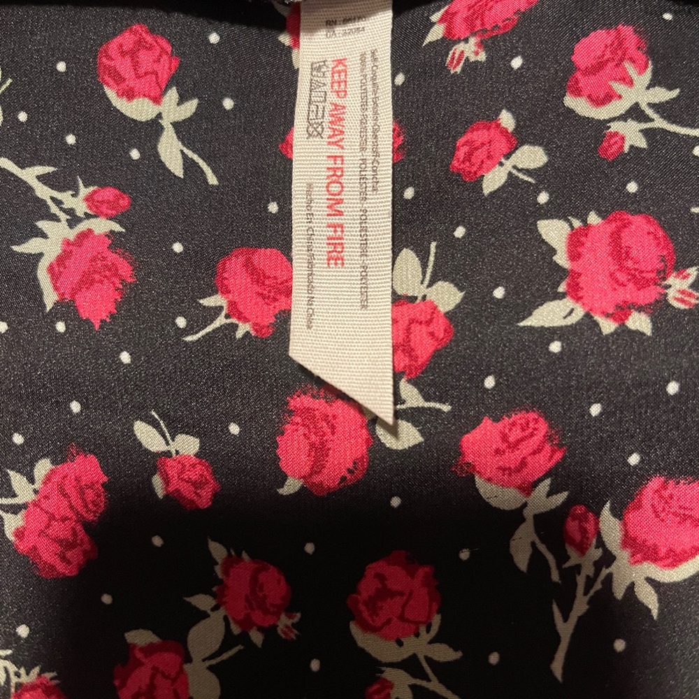 Free People Rose Print Silky Nightshirt | Sleep Shirt Mini Dress‎ - Picture 7 of 8